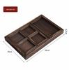 Solid Wood Multi-Compartment Tea Brewing Tray Set - Seven-Piece Noble Child Collection with Dried Fruit Section