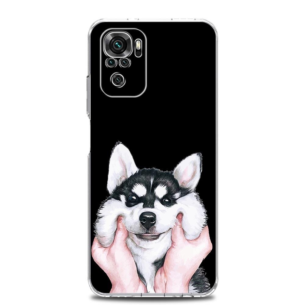 Phone Case For Xiaomi Redmi Note 14 13 12 4G 9S 9 10 11 Pro Plus 5G 14C 13C 12C 10C 9A Clear Soft TPU Cover Alaskan Husky Dog
