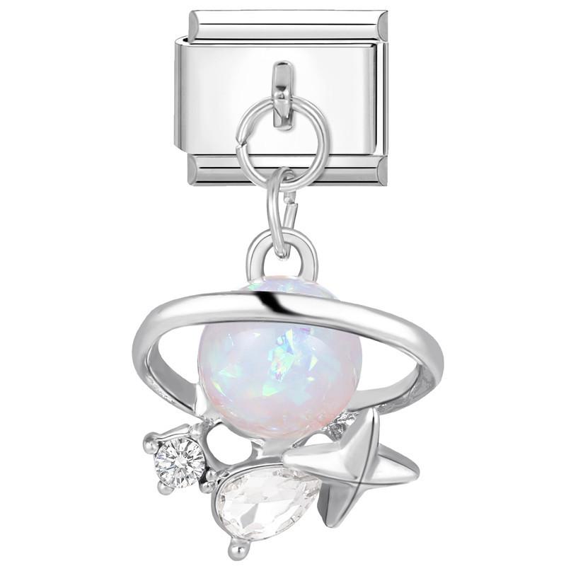 Bracelet de Charme Papillon Bleu-Violet Enchanteur