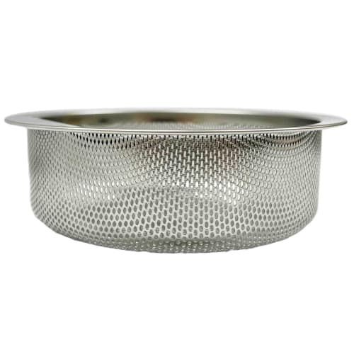 LuLuPaL Stainless Steel Drainer, Garbage Bin, 135mm, Shallow Type, 13.5mm, SUS304, Punched