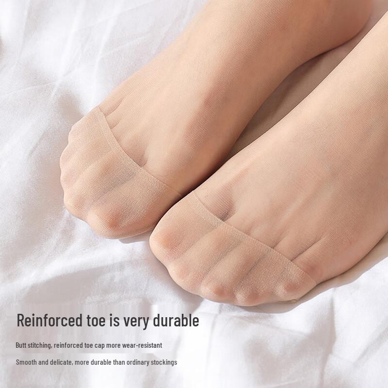 Langsha Women's Ultra-Thin Crystal Silk Short Socks