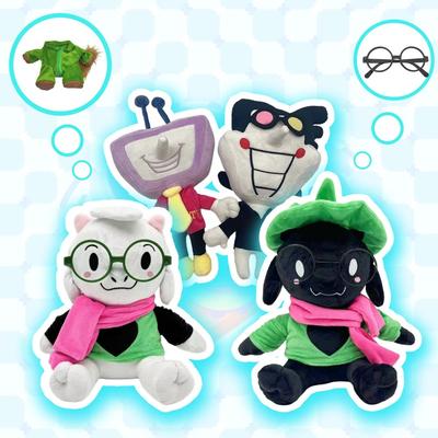 New Deltarune Plush Toys Cute Ralsei Cartoon Anime Movie Plush Doll Tenna Peripheral Plushie Birthday Gift