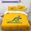 3pcs Wallabies Bedding Set Duvet Cover Closure Includes 1 Duvet Cover & 2 Pillowcases, Soft and Comfortable for All Seasons.