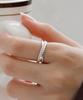 47Bag 925 Silver Layered Double Twist Ring Karin