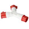 3 Way Industrial Plug Multifunctional 5 Cores 3P N E 16A IP44 Waterproof Y Type Industrial Aviation