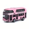 City Bus Sightseeing Double Decker Bus Model Pull Back VehiclesToy Die Cast Pull Back Vehicles Mini Tourist Model Car for Boys