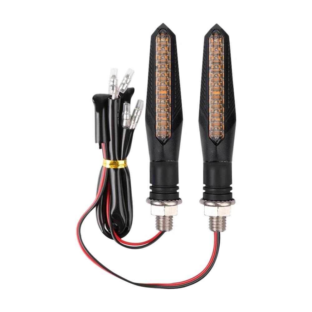 2PCS,24LED,High brightness,Motorcycle Indicators Flowing Turn Signal Lights,Motorbike Turning Indicators Daytime Running Lights Brake Lights