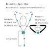 European and American Retro Turquoise Korean Velvet Neck Chain Female Butterfly Fringed Pendant Necklace