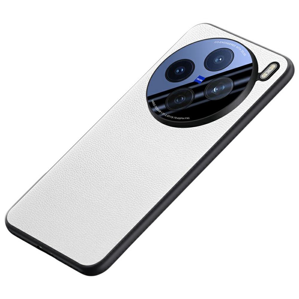 For Vivo X200s 5G Case Leather+Silicone Airbag Phone Cover with Lens All-Inclusive Protection