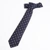 Emporio Armani Eagle Blue Made in 340075 3R616 00035 Men's Tie, 7.5cm Wide, 100% Silk, Logo, Navy, Italy, [Used]
