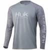 HUK Fishing Clothes Upf+50 Ice Silk Light Breathable Quick-drying Long-sleeved T-shirt