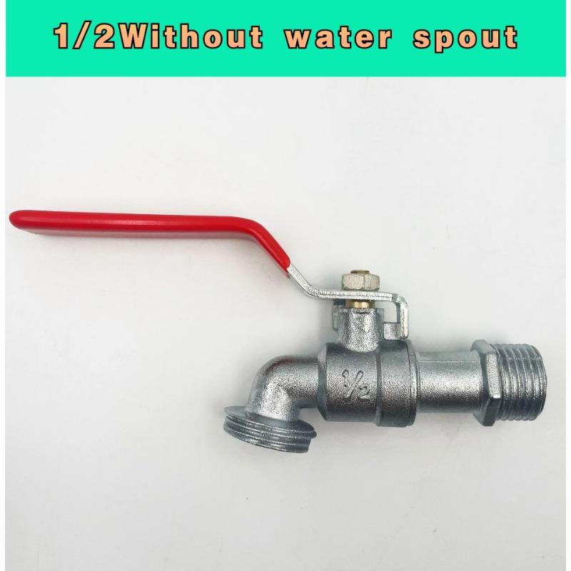 

Garden tool zinc alloy faucet 1/2 3/4 external and internal use with simple switch handle water supply faucet ball valve 1 2