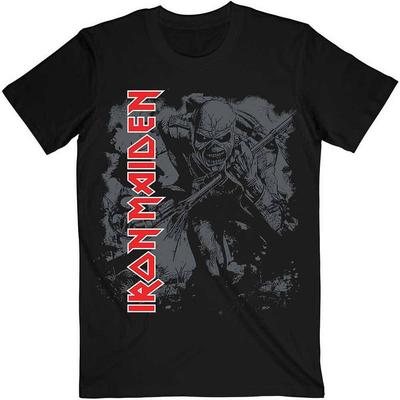 Offizielles Iron Maiden T-Shirt Trooper Hi Contrast Neu Schwarz