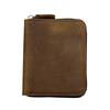 European and American Retro Men's Wallet Multifunctional Crazy Horse Leather Wallet 2 Fold Chain Wallet Horizontal and Vertical Styles