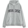 Extra stor fleece-tröja med broderad bokstav för kvinnor, tjock, lös och avslappnad kappa för höst och vinter