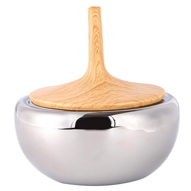 

Роскошные предметы интерьера Nordic Light, конфеты, сухофрукты, стеклянные банки для хранения, модельная комната, хранилище для ювелирных изделий в спальне, художественные аксессуары Wood Grain Lid Storage Tank M09013