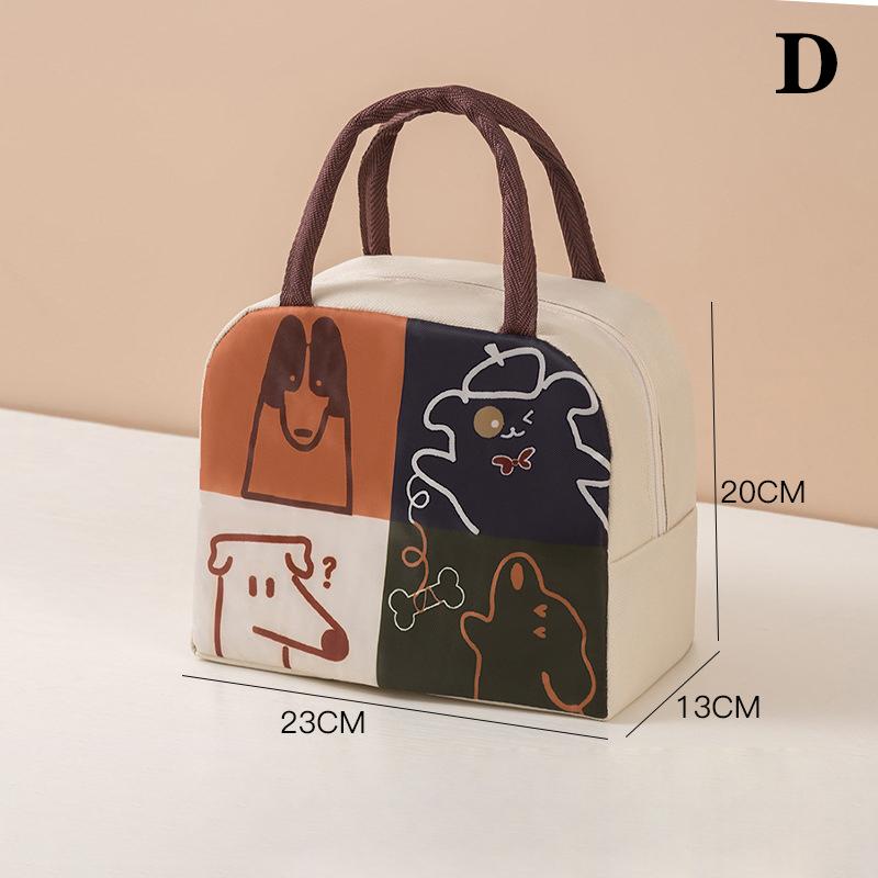 Oxford Cloth Cartoon Stereoscopic Lunch Bag Thermal Bag Portable Tote Food Small Cooler Bag Lunch Box Accessories Thermal Bag