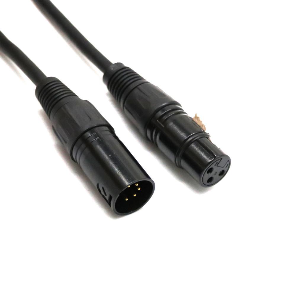 Lighting Accessory DMX Adapter Lead XLR 5 Pin Male To 3 Pin Female Connector Cable for Stage Equipment Setup