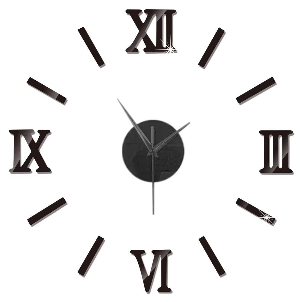 3D Wall Clock DIY Mirror Wall Stickers Home Decor Quartz Needle Watch Living Room Removable Art Decal Sticker Reloj De Pared Hot