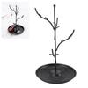 Arbre Porte-Bijoux Branche en Fer Présentoir à Bijoux Suspendu Tour Étagère pour Colliers Boucles d'Oreilles Bracelets Décoration de Maison