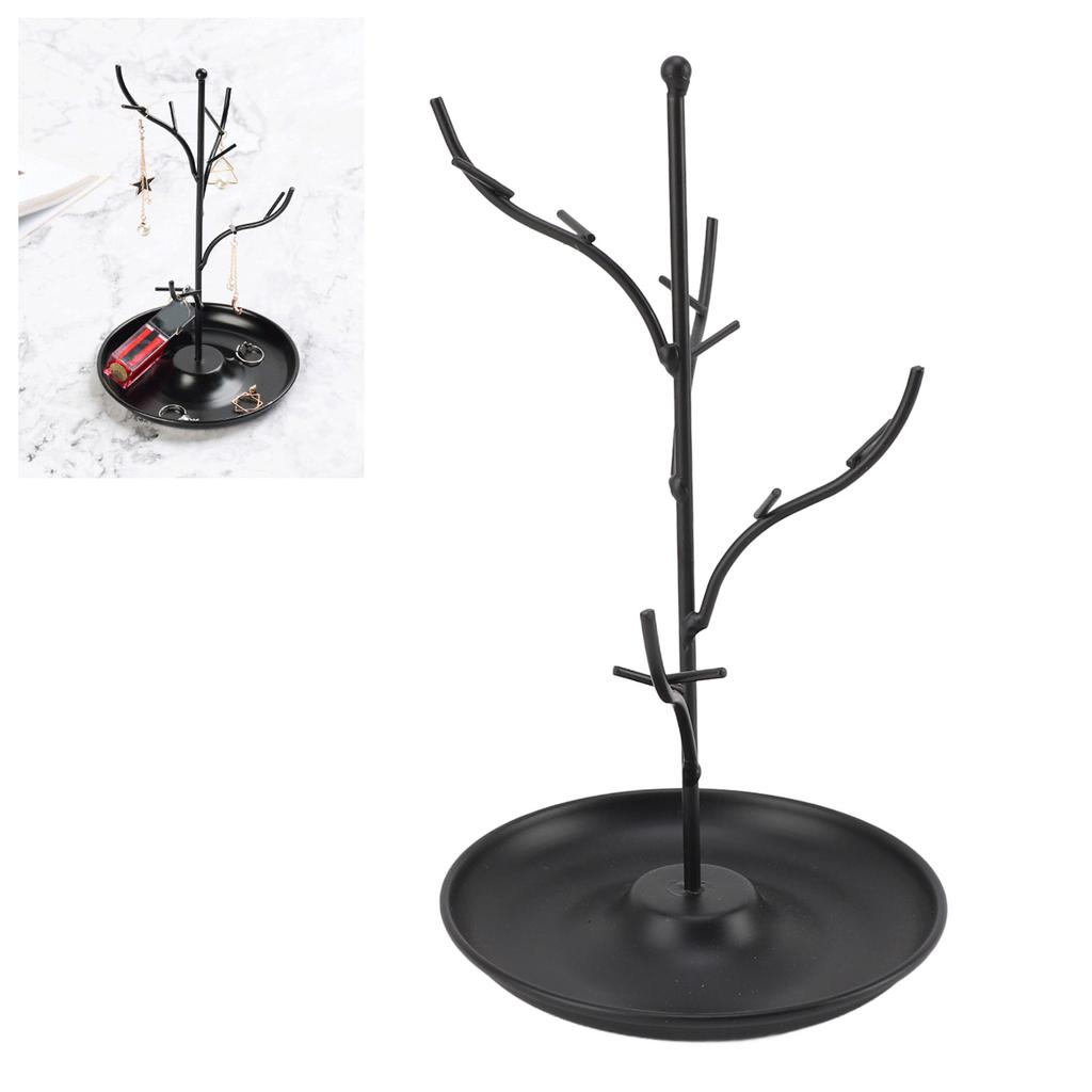 Arbre Porte-Bijoux Branche en Fer Présentoir à Bijoux Suspendu Tour Étagère pour Colliers Boucles d'Oreilles Bracelets Décoration de Maison