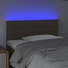 VidaXL Tête de Lit à LED Meuble de Chambre à Coucher Accessoire de Lit Simple Tête de Cadre de Lit Intérieur Taupe 3121746