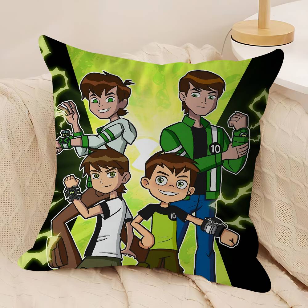 B-Ben10 Animiertes Kissen Anime Kissen Sofa Bett Kopfkissenbezug Kissenbezug 45x45 Cm Mode