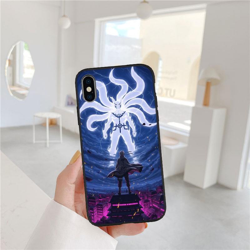 PP4 Anime Naruto Soft Shell Phone Case for iPhone 16 15 14 13 12 Pro Max Plus Mini