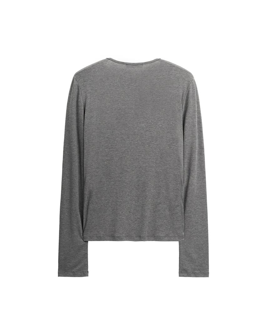 Pepeulli Cross Pinch Tencel Long Sleeve (Grey)