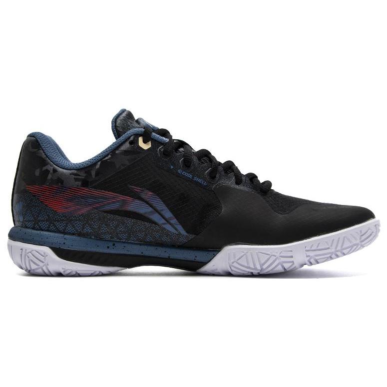 Li Ning Shadow Speed Pro Rubber Slip Resistant Low Top Badminton Shoes Unisex Black AYAT013-4