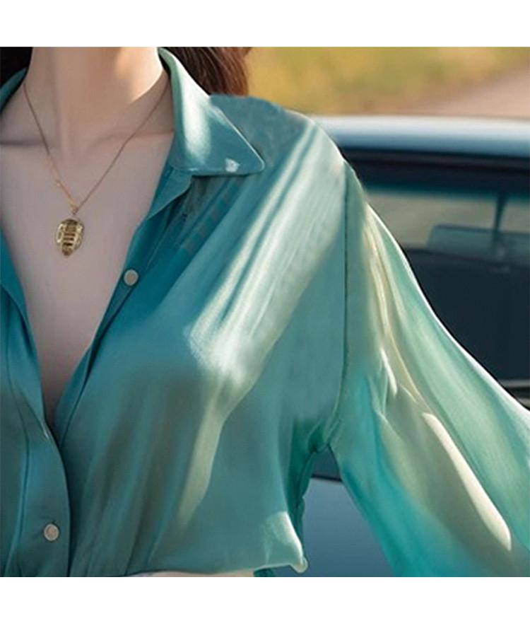 French Style Light Mature Style Exquisite Shirt for Women