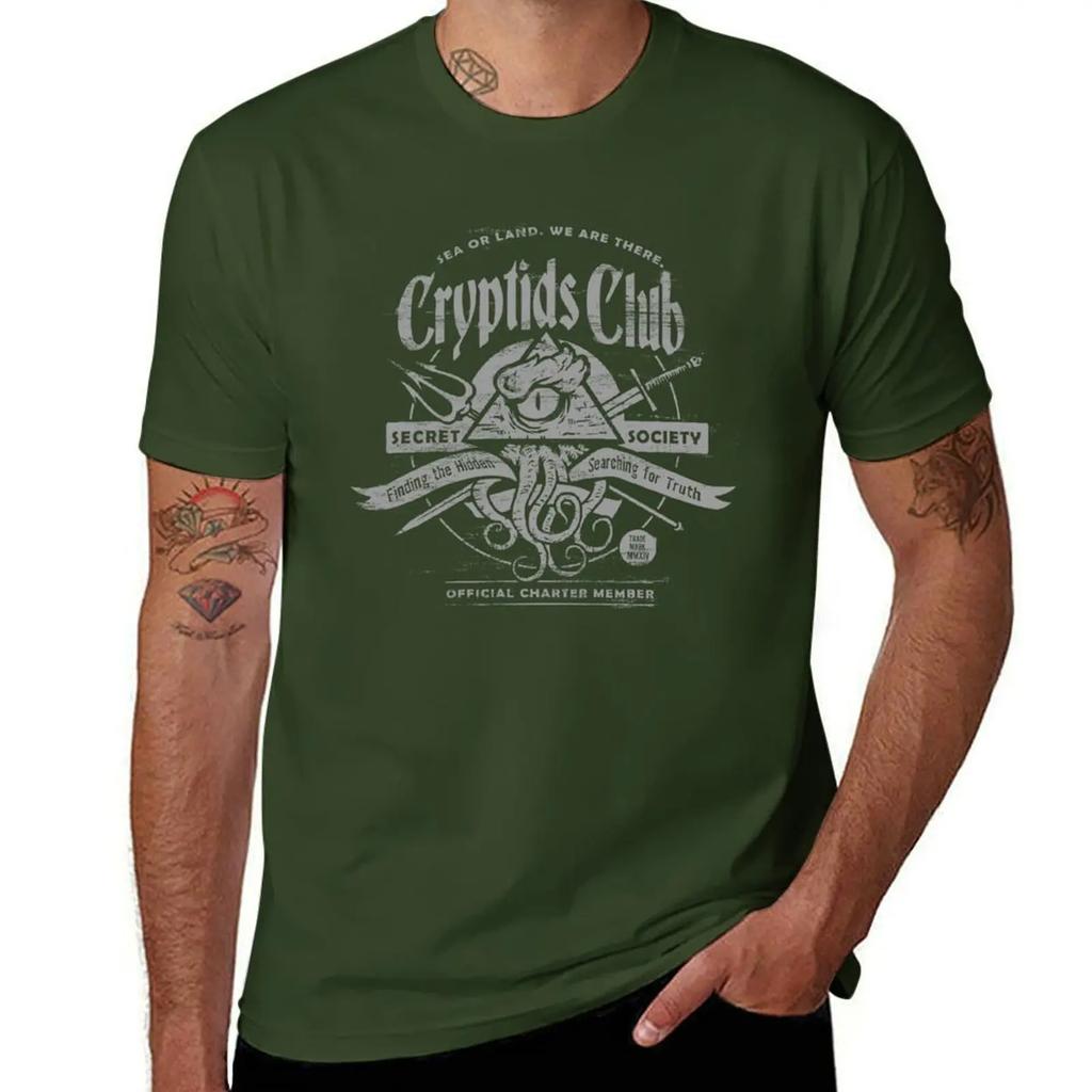 Cryptids Club (Dark Shirt Version) T-Shirt hippie clothes graphics funnys plain t shirts