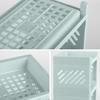 3 Hollow Out Plastic Shelf Foldable Desktop Storage Rack Countertop Cosmetic Holder Storage Tray Bathroom Kitchen Tabletop Organizer Countertop