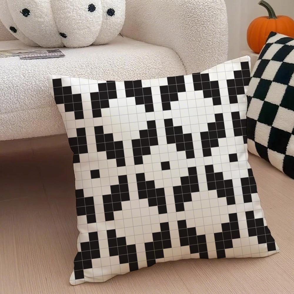 Retro Pixeliger Ar Pixel-Druck Textur Kissenbezug Überwurf-Kissenbezug Verdeckter Knopf Strapazierfähiges Polyester Stuhlkissen