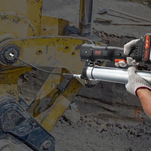 VEVOR Cordless Grease Gun, 20-Volt, 10,000 PSI, 39" Long Hose