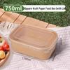 Umweltfreundliche Einweg-Lunchbox aus Kraftpapier