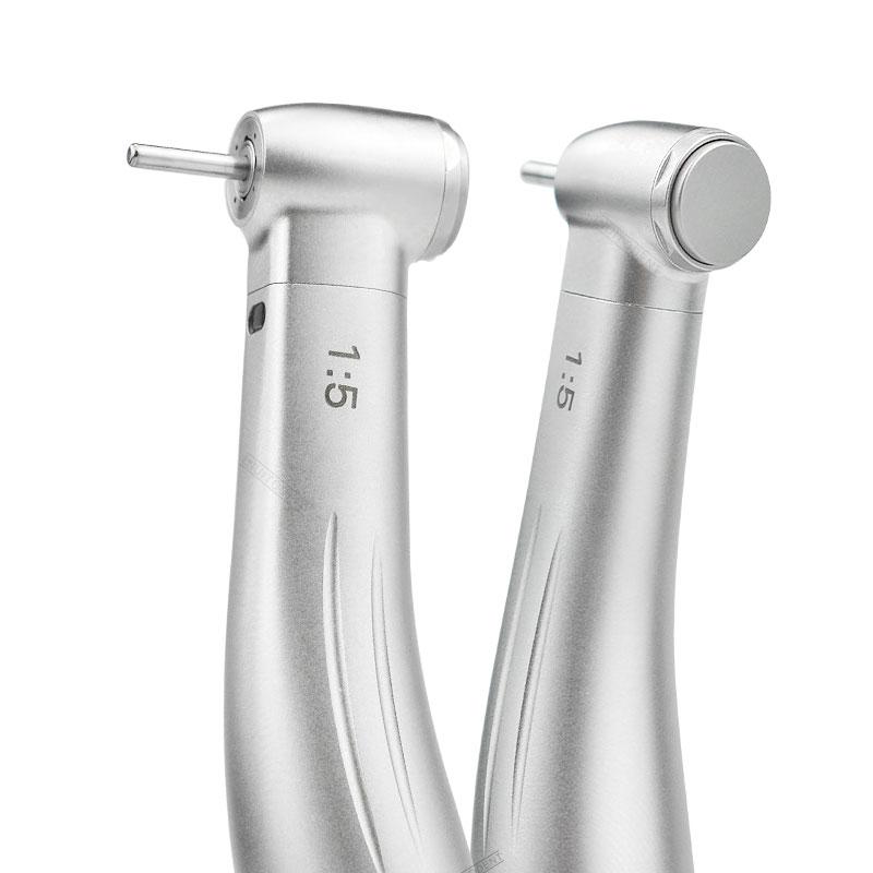 Stomatologic 1:5 Fibră optică Creșterea contraunghiului Pulverizare internă cu apă de mare viteză cu piesă de mână LED