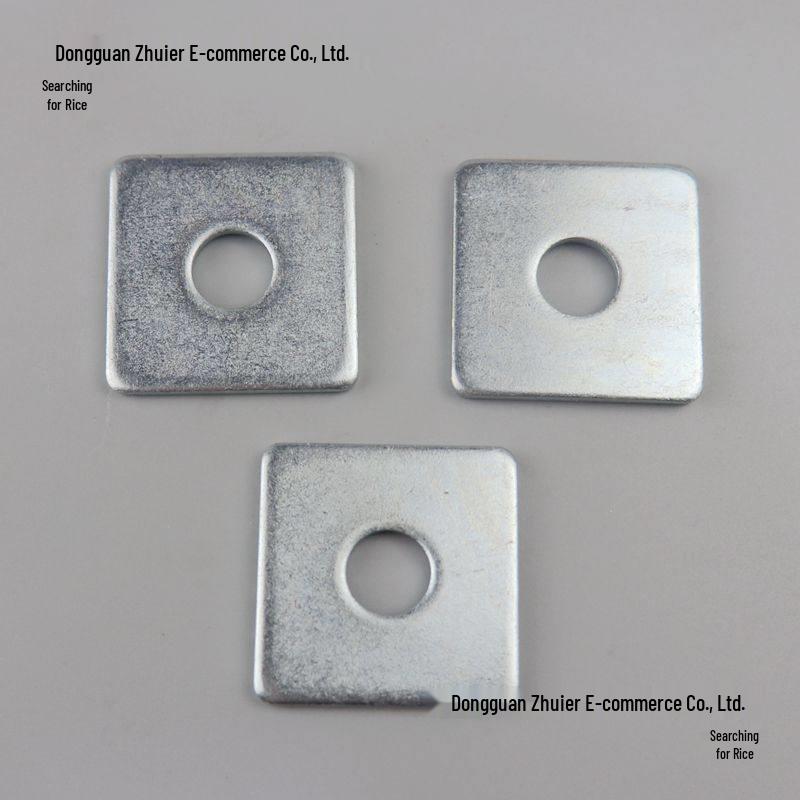 Thickened Galvanized Square Iron Washer - Four-Sided Flat Gasket