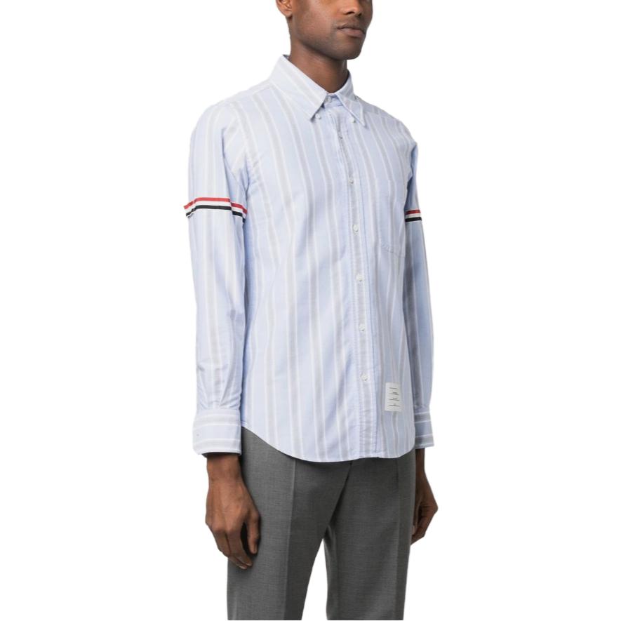 THOM BROWNE Stripe Detailed Button-Up Shirt MWL301A-F0352-480