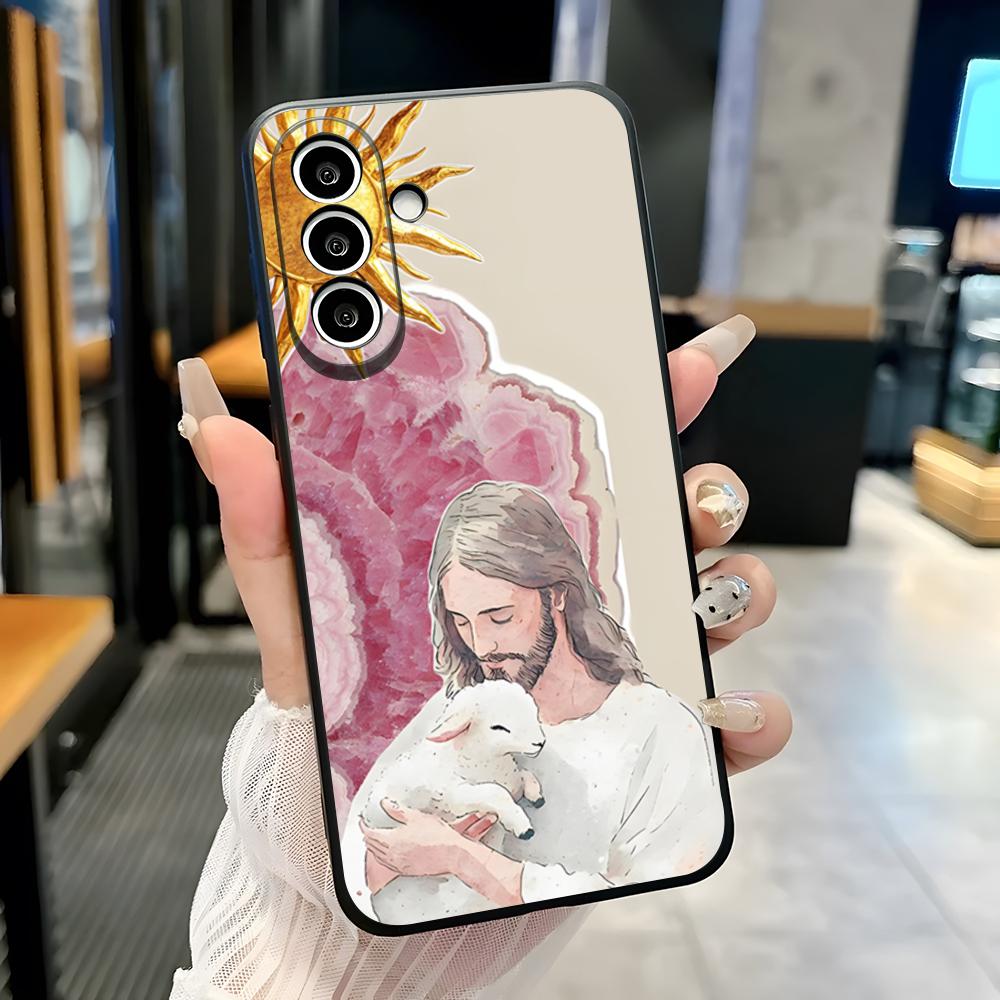 Jesus Phone Case For Samsung S26 S25 Plus S20 S20 Plus S22 Ultra S23 FE S21 Plus S21 Ultra Soft Cover