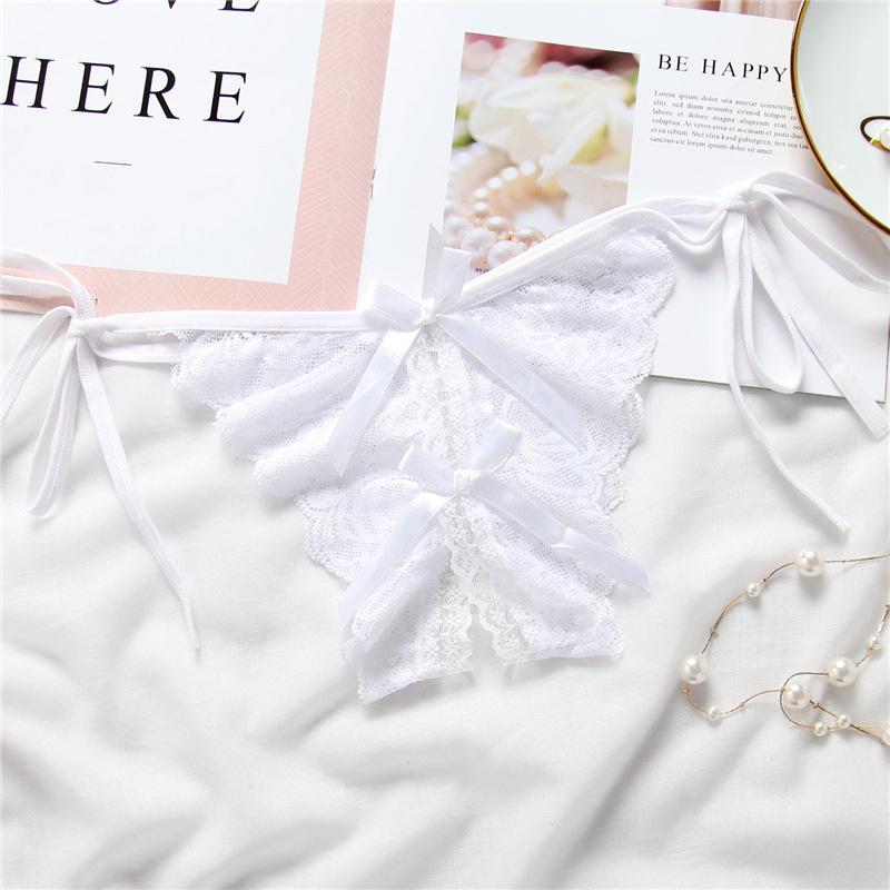 Women Sexy Lace Briefs Ladies Mesh Underpants Soft Panty Lingerie Open Lace Panties