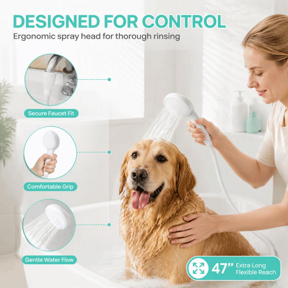 Flexible Shower Head Set Portable Pet Cleaner Spray Durable Handheld Showerhead  Dog Cat Bathing