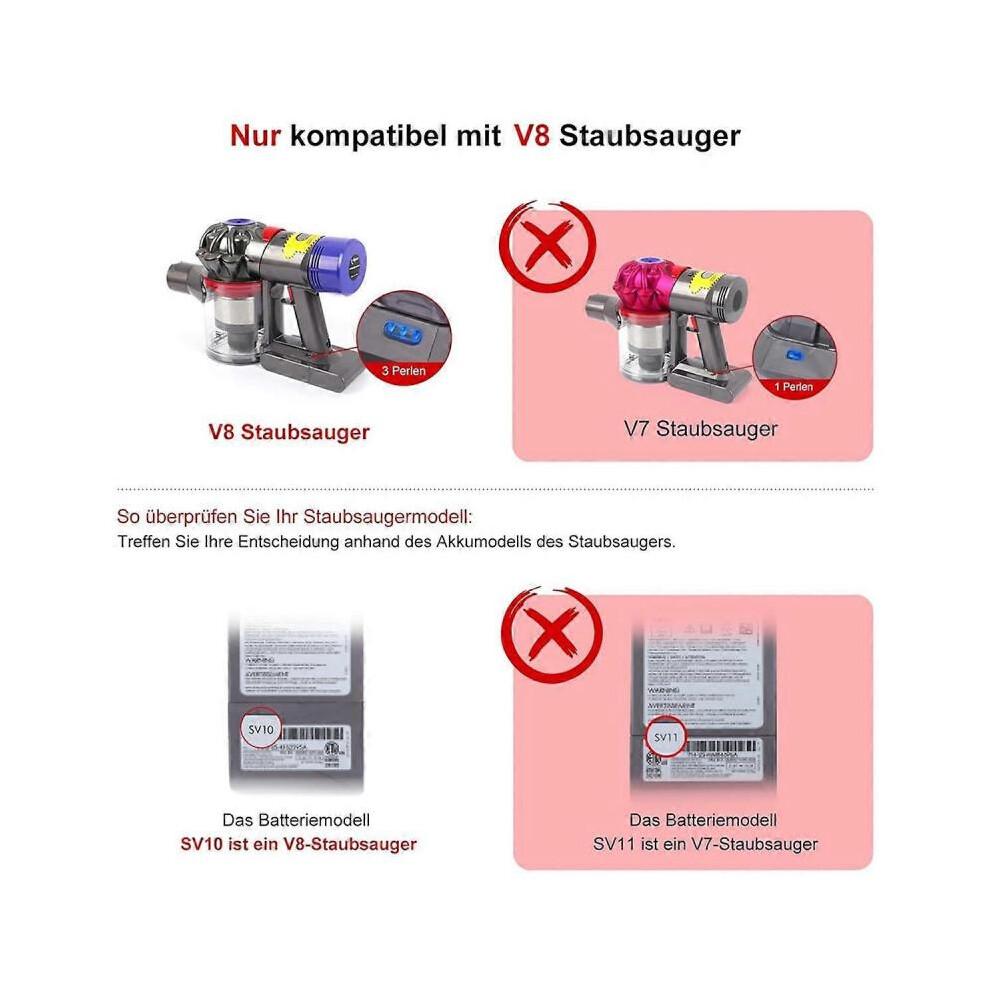 V8 Schalterbaugruppe für Dyson V8 SV10 Staubsaugerzubehör, Power-Auslöser Ersatzteile Par