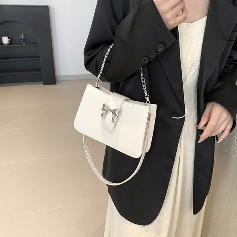 Korean Style Girl Princess Bag Cute Sweet Bow Chain Crossbody Bags for Girls Bowknot Hand Bags Purses and Handbags Gift KTB