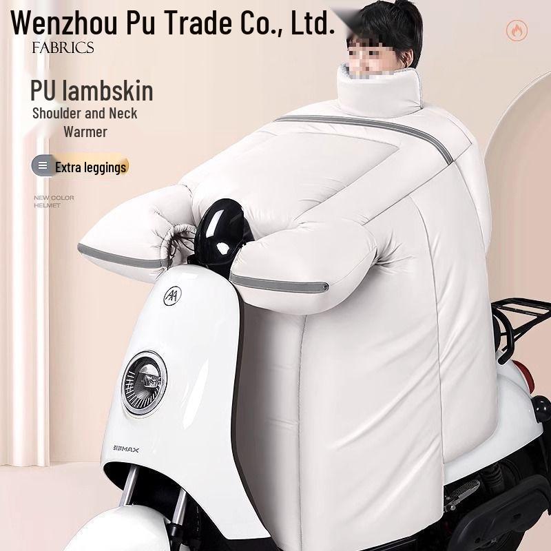 2024 Fleece-Lined Windproof Motorcycle Rain Cover - Waterproof, Thickened, Winter-Ready