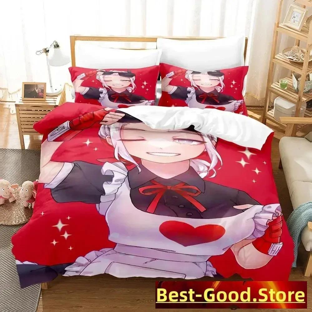 Helltaker Bedding Set Duvet Cover Sheet Printed Bed Set Pillowcase Bed Full Queen King Size Comforter Bedroom