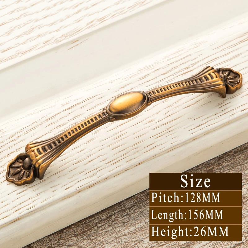 Vintage Gelbbronze Griffe | Retro Schubladengriffe & Schrankknöpfe | Massiv Messing Möbelgriffe für Türen, Küche & Schlafzimmer