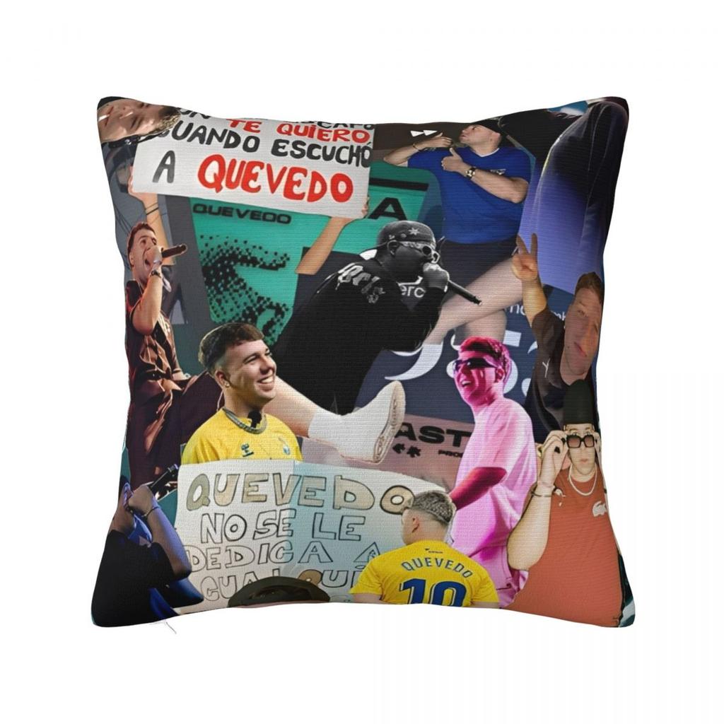 Rapper Quevedo Spanish Singer Pillow Cover Polyester Pillow Case Cushion Cover Fashion Pillowcases For Sofa Bedroom Home Decor