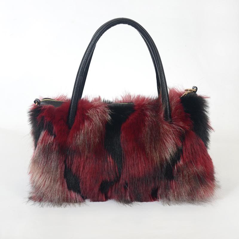 2025 Fall/Winter Women's Plush Faux Fur Crossbody Shoulder Bag