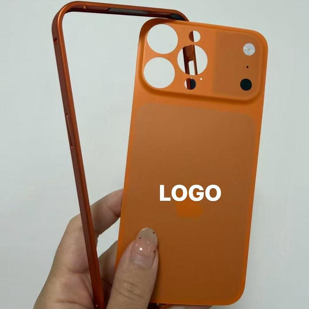 iPhone 13-16 Protective Case with Metal Back Panel and iPhone 17 Frosted Back Film